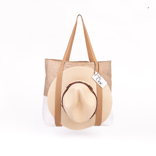 Luxury Mesh Bag White Bottom