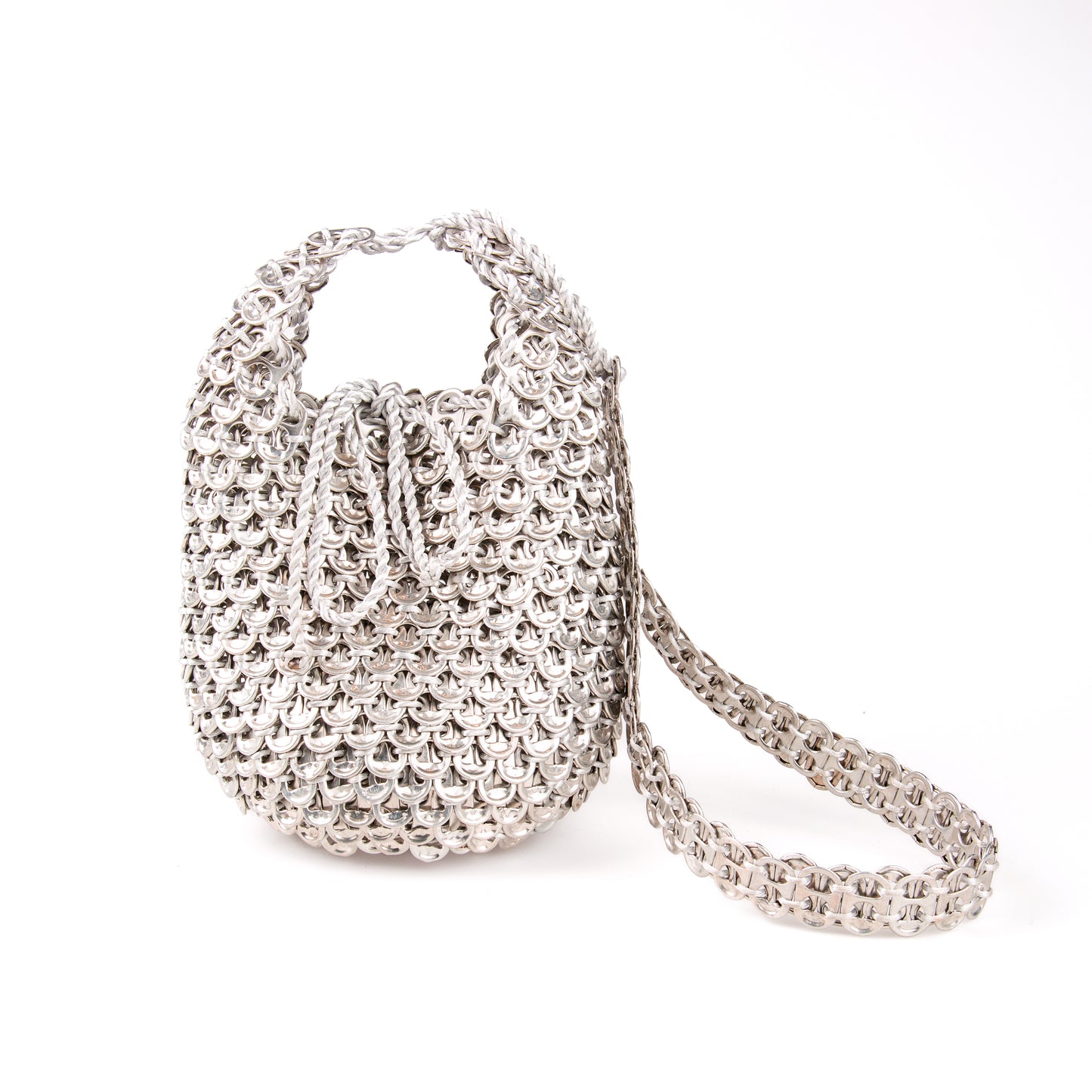 Luxury Silver Mesh Purse