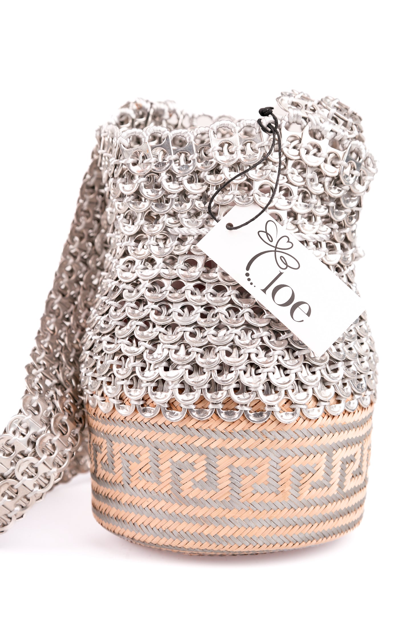 Luxury Silver Mesh Bag