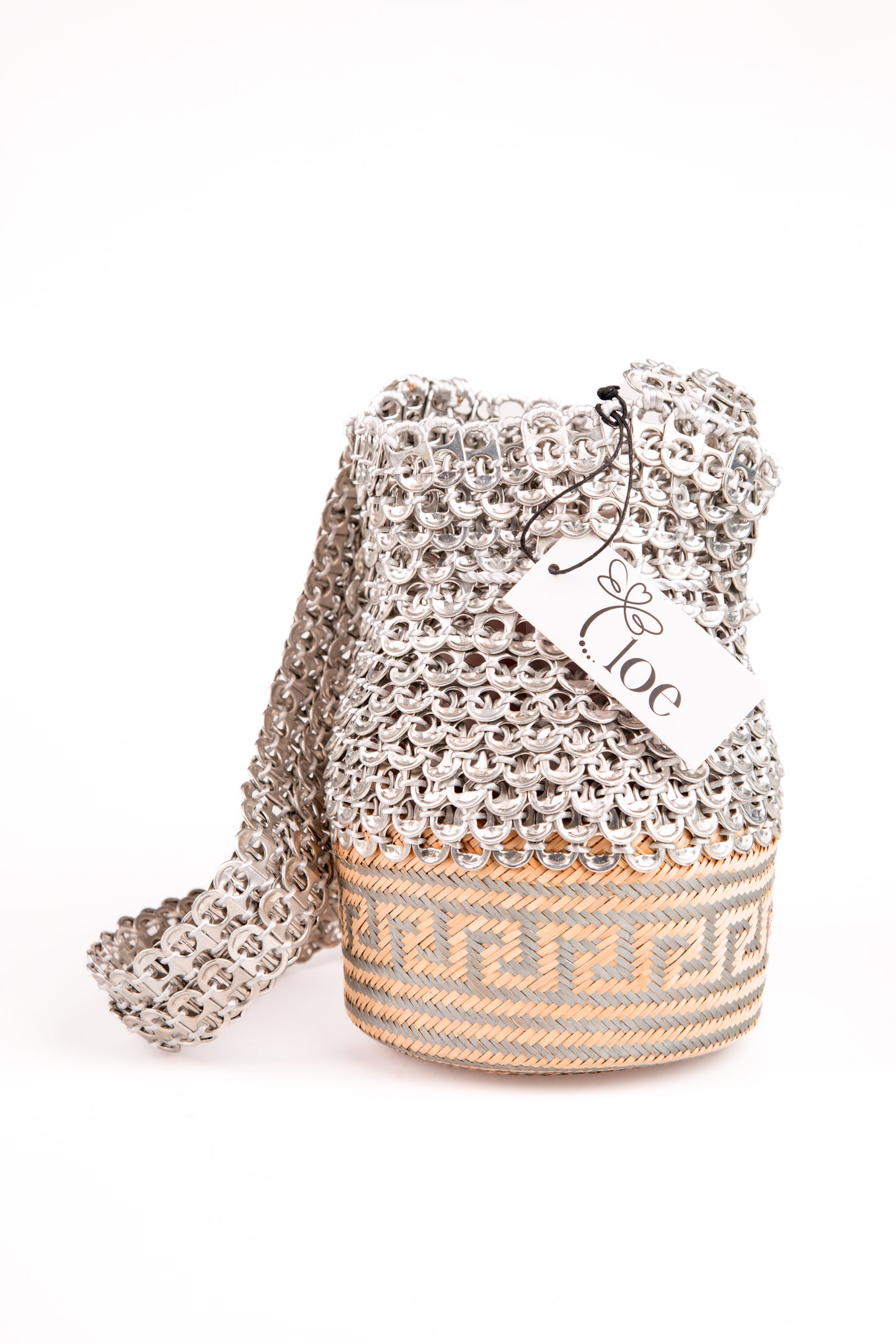 Luxury Silver Mesh Bag