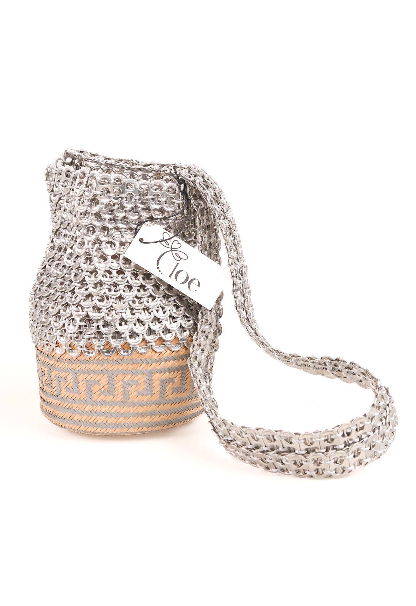 Luxury Silver Mesh Bag